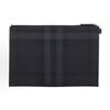 [Pre-Owned] Classic Check Print Zip Closure Cotton Clutch - Excellent #1BGZJ0V