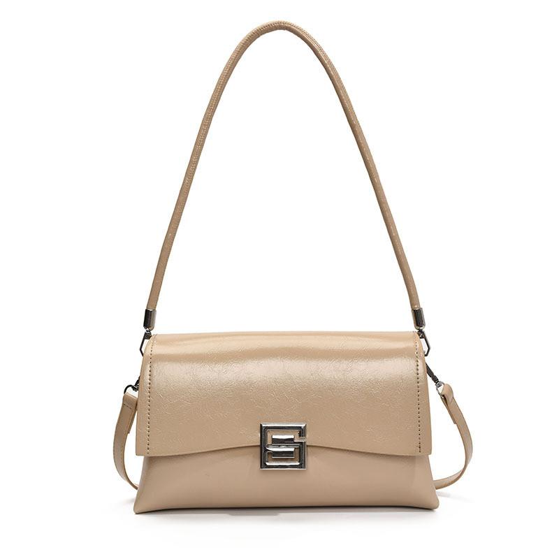 IELGY Ladies Retro Casual Small Square Oil Wax Leather Messenger Bag