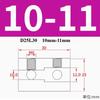 D25L30 10mm/11mm/12mm/12.7mm/13mm/14mm/15mm Stainless Steel Coupling Transmission Adapter Connector Double-hole Rigid Coupling