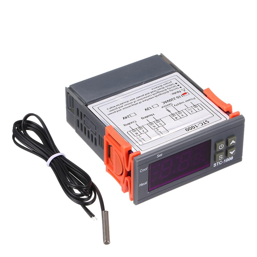 STC 1000 Digital Temperature Controller Heating Cooling Centigrade Thermostat with Sensor
