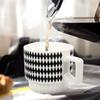 Nordic Style Ceramic Coffee Mug Large Tea Cup with Comfortable Handle Ideal for Latte Cappuccino Hot Chocolate Gift for Family
