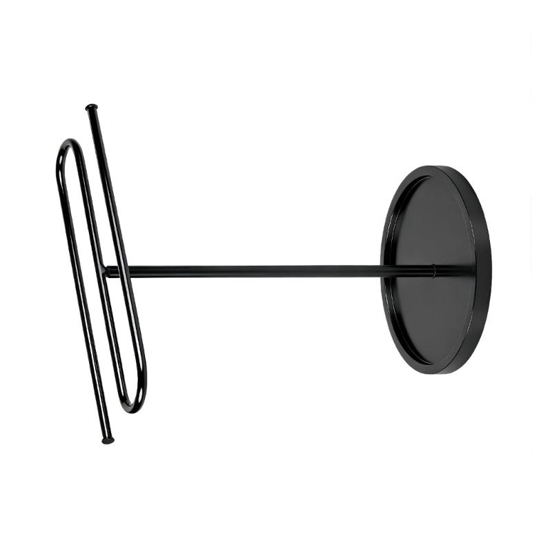 Metal Towel Holder S-Shape Hand Towel Stand with NonSlip Base Space Saving for Bathroom and Kitchen Simple Installation HX6C