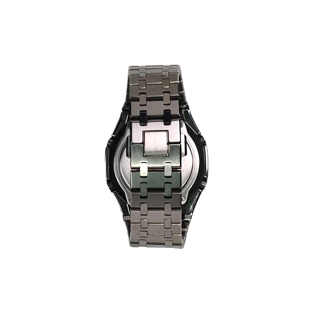 Casio Men Liquid Crystal,Analog Dual Display Series White Watch GA-2100FR-3A(Watch3--)