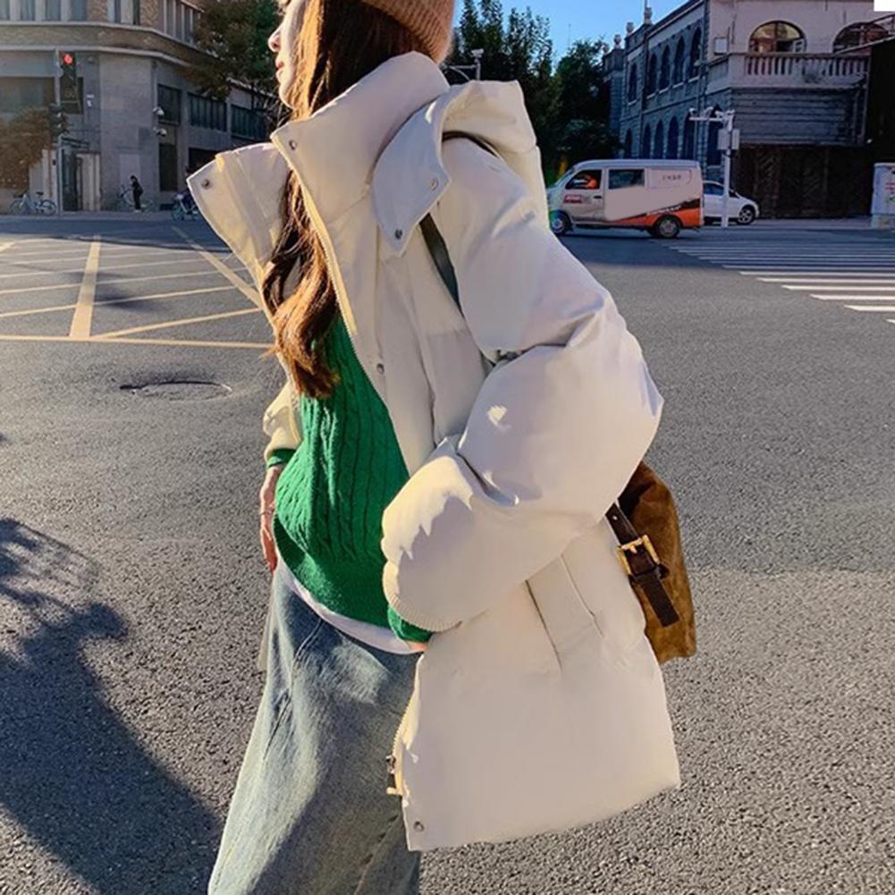 Soft Winter Down Jacket for Women Cold Weather Cotton-padded Jacket Women's Winter Hooded Cotton Coat with Thick Padded