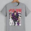 Jujutsu Kaisen Fushiguro Toji Unisex Pure Cotton Tshirt 2026 Summer Anime Print Round Neck Loose Family Short Sleeved Top