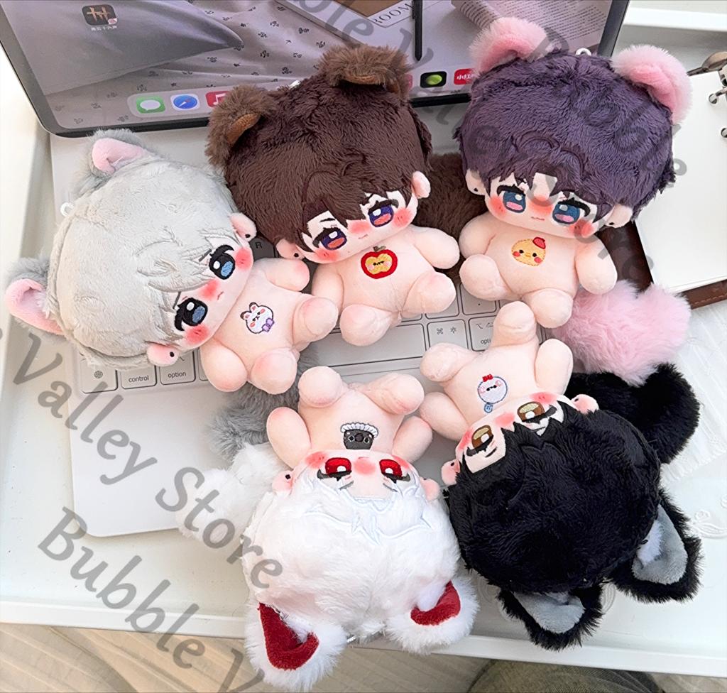Anime Love and Deepspace Sylus Rafayel Zayne Xavier Caleb Cosplay Fluffy 10cm Cotton Maumet Cartoon Puppet Have Tail Xmas Gift