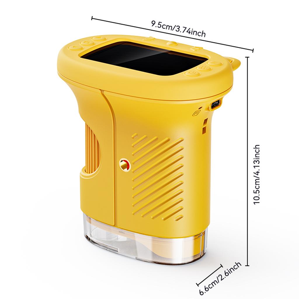 Kinder Digitalmikroskop 1000X 1080P Handliches Mini-Taschenmikroskop mit 2,4 Zoll IPS-Bildschirm Wiederaufladbar für Kinder Schüler