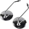 NICECNC 8mm X 1.25mm Single Cylinder Motorcycle Mirrors,Rear View Mirror,Motorcycle Vintage Mirrors Set Compatible with Honda Z50 ST50 CH50 ST70 CH70