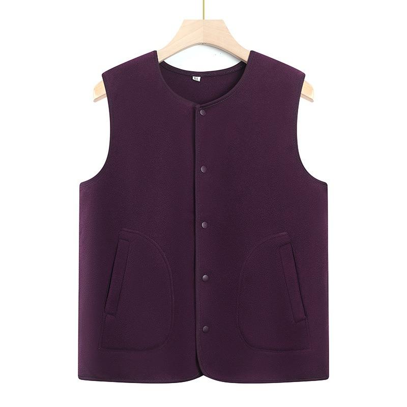 Damska kamizelka Rok 0 Kamizelka kardigan z polaru Jesienna kamizelka