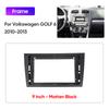 For VW Volkswagen GOLF 6 2010-2013 9" LHD/RHD Car Multimedia Radio Frame Fascia Panel Dashboard Mounting Bracket Adapter Decoder