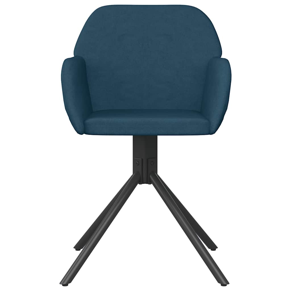 Dining Room Chairs 2 pcs Swivel Blue Velvet