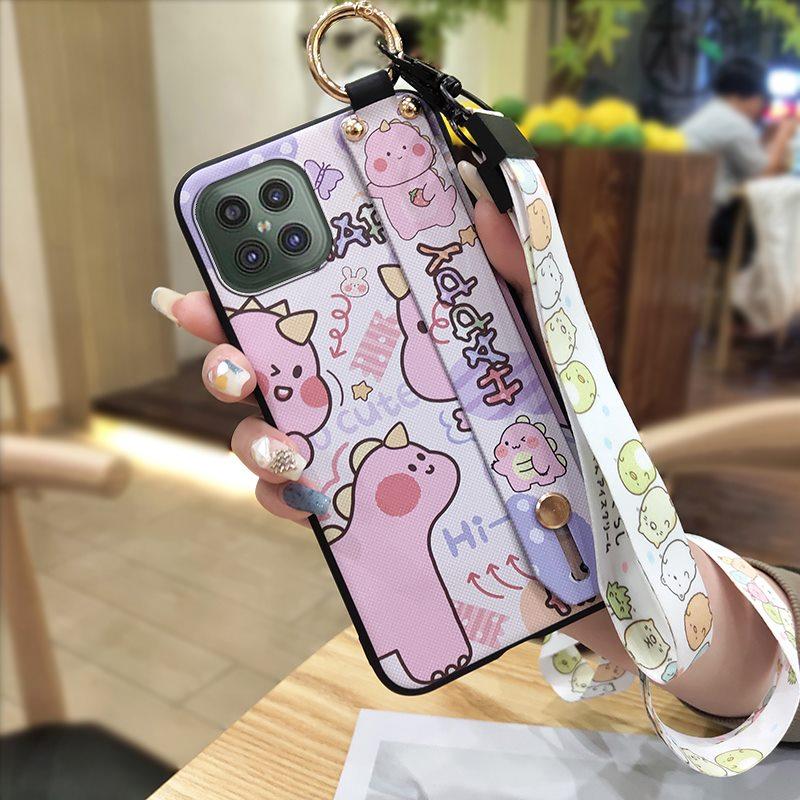 Dirt-resistant Waterproof Phone Case For Cubot C30 Wristband Cute Kickstand Phone Holder Wrist Strap Protective Durable