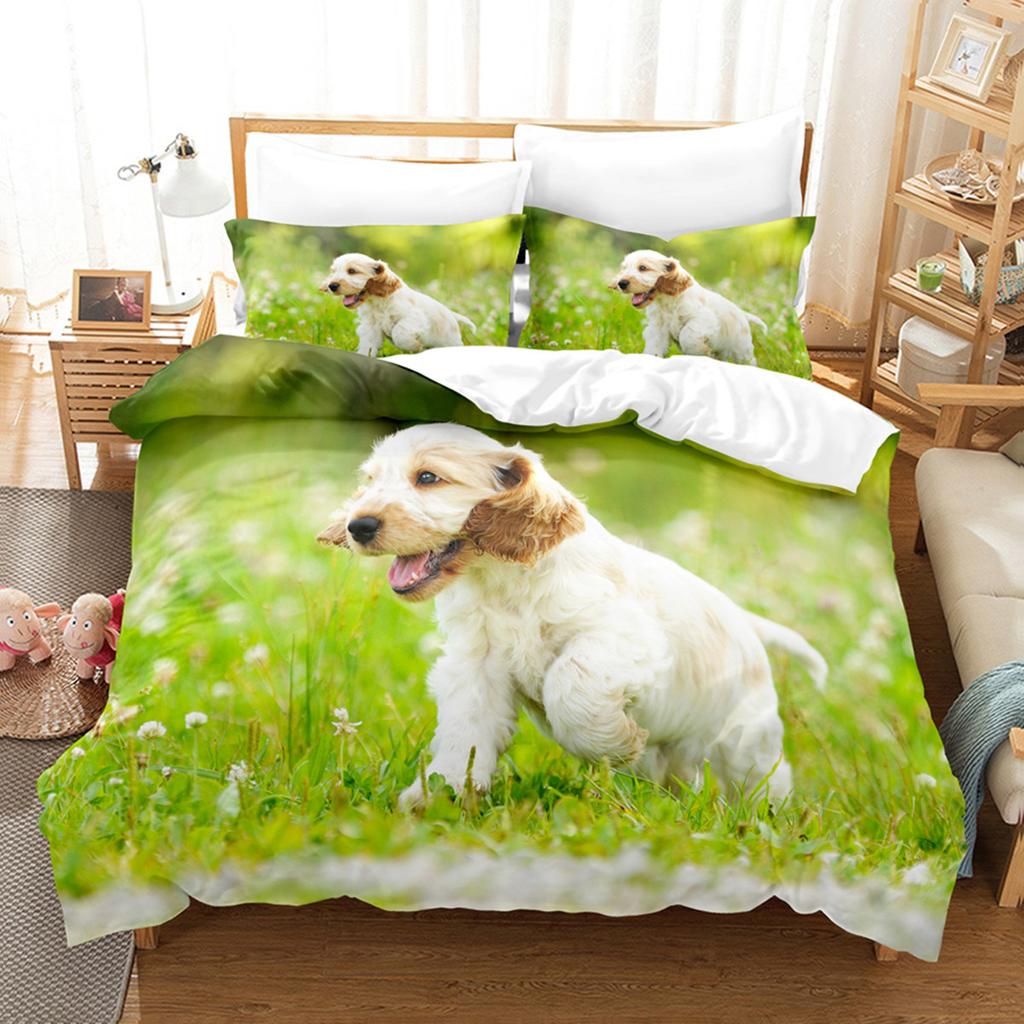 English Bulldog Duvet Cover Sad And Tired Bulldog European Pure Breed Animal Room Home Decorative 3 Piece Bedding For Kid Women