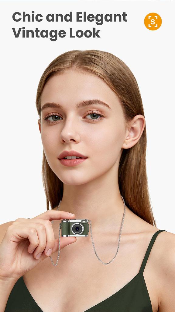 Retro Mini HD Digital Camera Keychain: Portable Cross-Border Photography/Video Recording Device
