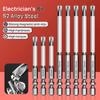 Non-slip Cross Screwdriver Set Magnetic Batch Head Magnetic Batch Head Impact Screw Driver Bit 65mm  110mm