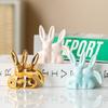 Unique Aesthetic Kiss Couple Bunny Figurine Handicraft Easter Rabbit Ornament  Home Decoration