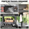 Charcoal Barbecue Cart, XXL Lid, Adjustable Vents, 112 Cm, Black