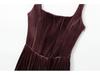 European & American Style Women's Velvet Bodycon Bustier Dress - Fashionable and Versatile Hot Seller