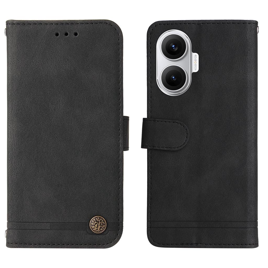 For Xiaomi Poco F7 5G/Redmi Turbo 4 Pro 5G Leather Wallet Cases Skin Touch Phone Cover Stand with Strap