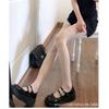 Small Floral Stockings Women'S Three-Dimensional Jacquard Thin Pure Black Silk Milk White Japanese Jk Small Fresh Pantyhose