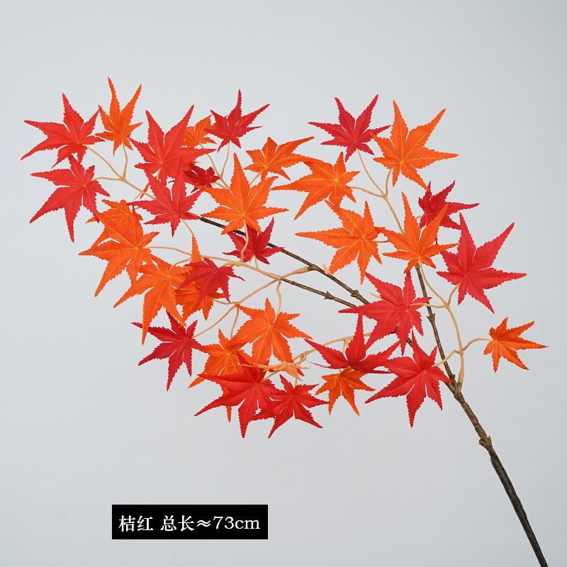 Wabi Stillwind Autumn Color Simulation Maple Leaf Flower Arrangement Ornament Homestay Landscape Flower
