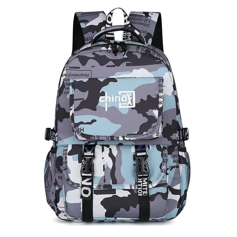 Stylish Pattern Chinese Boys Backpack With Large Storage For Activities Daily