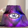 [1pc Chelsea FC Blanket] All-Season Blanket - Cozy Blanket for Sofa Couch Home Decoration, Digital Printed Nap Blanket