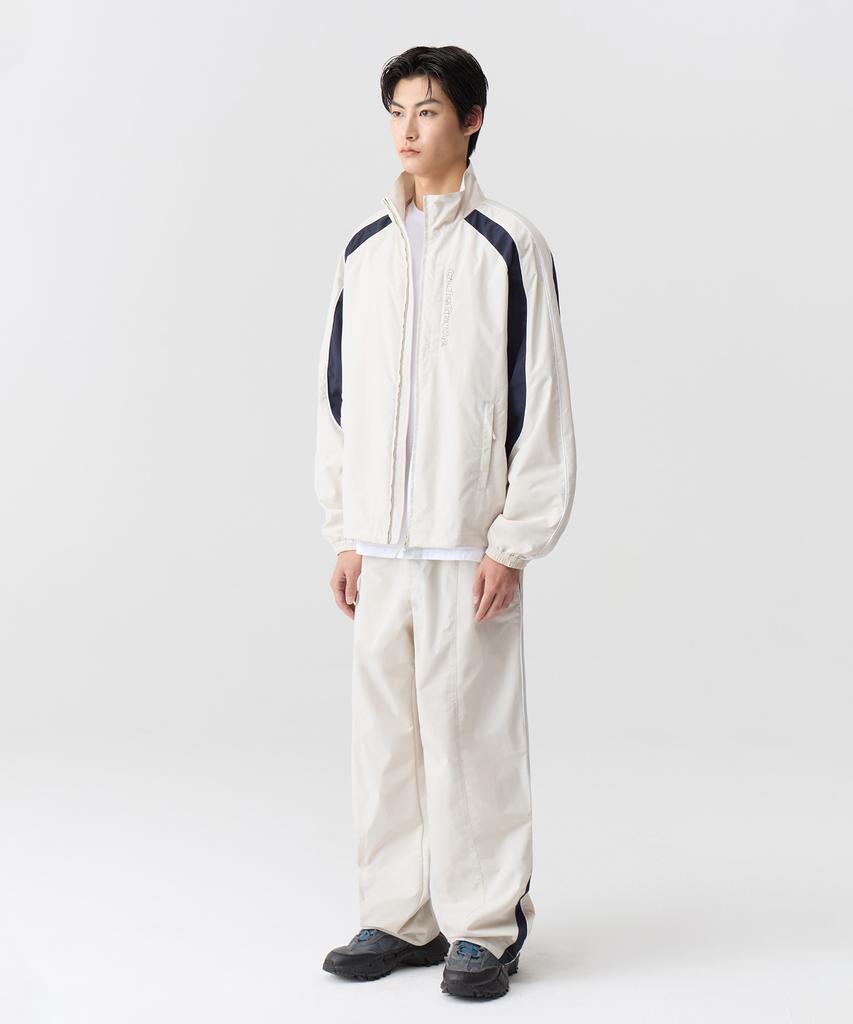 Code Graphy [Color Block Ver.] Color Block Tech String Pants_Cream