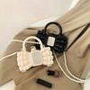 Acrylic Dinner Bag 2025 Small Fragrant Wind Knitted Chain Box Bag European and American Women's Bow Shoulder Bag Tide