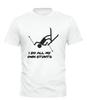 I Do All My Own Stunts Ski T-SHIRT Tee Skiing Winter Funny Birthday Fashion Gift