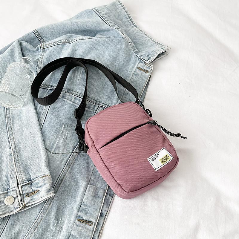 

Oxford cloth shoulder messenger bag women s 2025 new trendy Korean version of fashion spring and summer fashion small square bag women s bag tide розовый