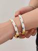 Devil's Eye Enamel Bracelet: Stylish Stainless Steel Handband for Women