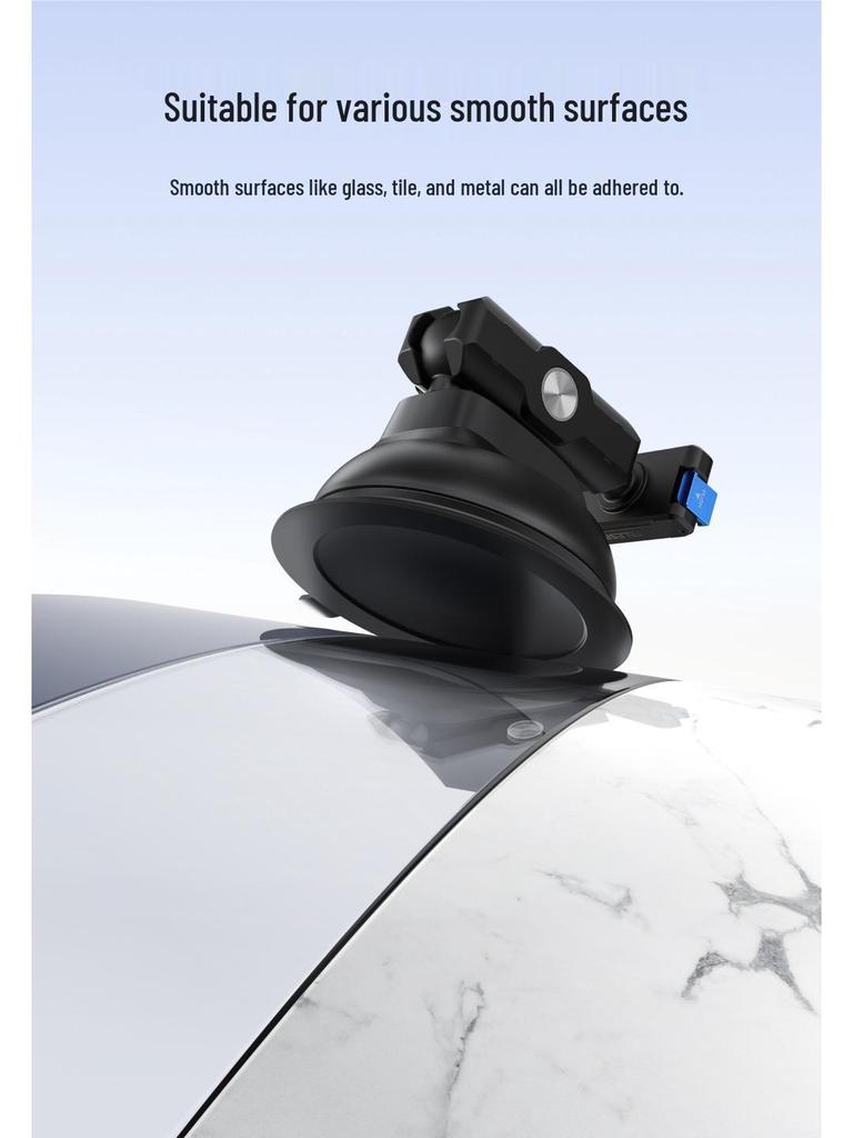 Supporto a Ventosa DJI Action 5 Pro/4 per Fotocamera Osmo 360 - Supporto Fisso per Vetro Auto