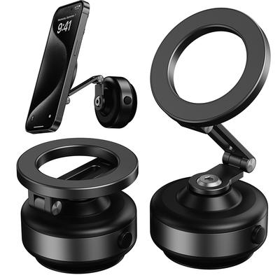 For Magsafe Magnetic Vacuum Car Phone Holder 360° Rotation Folding Magnetic Car Stable Holder for iPhone 12 13 14 15 16 Pro Max