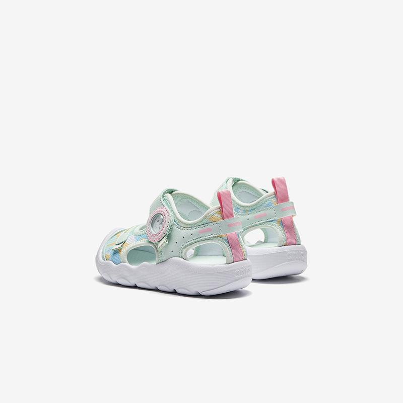 Anta Kids Beach Shoe Series Trendy Comfortable Versatile Closed-Toe Walking Shoes Baby Shoes Oxygen-Green Anta-White A322320066H-6