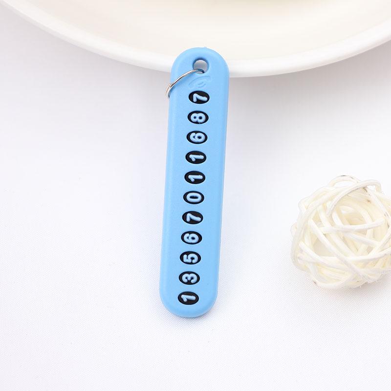 Personalized Fashion Keychain: Circle Rope, Anti-Lost Phone Pendant with DIY Number Tag