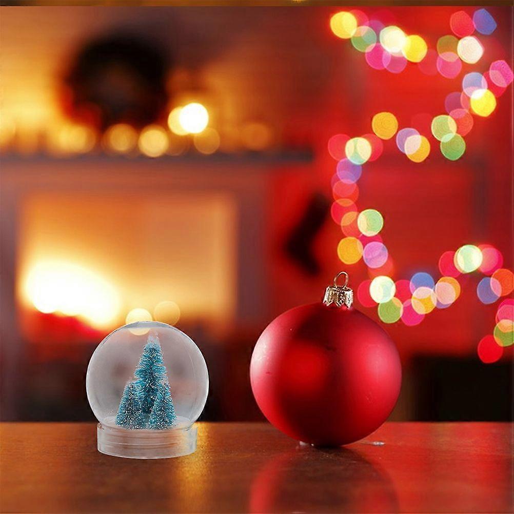 20pcs Photo Snow Globe Craft Small Plastic Globe Bulk Snow Globe Container Transparent Snow Candy Globe Snow Globe With Cap