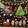 Santa Claus Christmas Window Clings - Tree, Door Stickers & Ornament Decor