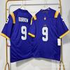 LSU Tigers NCAA College Football Practice Jersey Mens Cotton Sportswear Rugby Fan Wear Fall