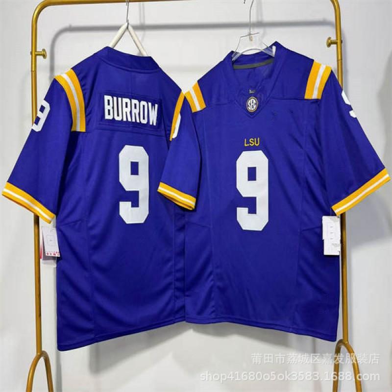 LSU Tigers NCAA College Football Practice Jersey Mens Cotton Sportswear Rugby Fan Wear Fall