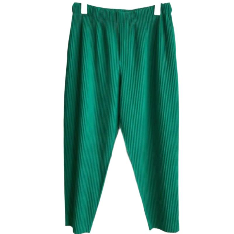 Pleated Pants Men's Pleated Drape Elastic Radish Pants Casual Japanese Men's Nine-point Pants