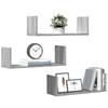 Modern Wall Storage Decorative Shelves Set of 3, Bathroom Wall Shelf, Hallway Decorative Shelf, 58x18x18 Cm