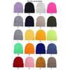 Breathable Fabric Fluorescent Colors Knitted Beanie Winter Dome Hat