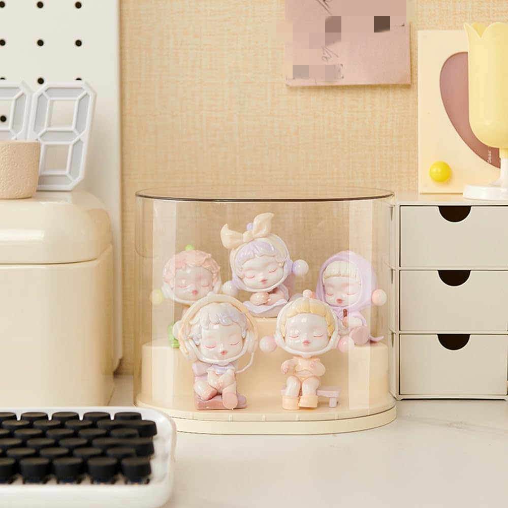 

JEYODA Collection Figure Clear Display Case for Doll Display Tabletop Clear Storage LEGO Collection Action Figure Display LEGO Doll Display Case,