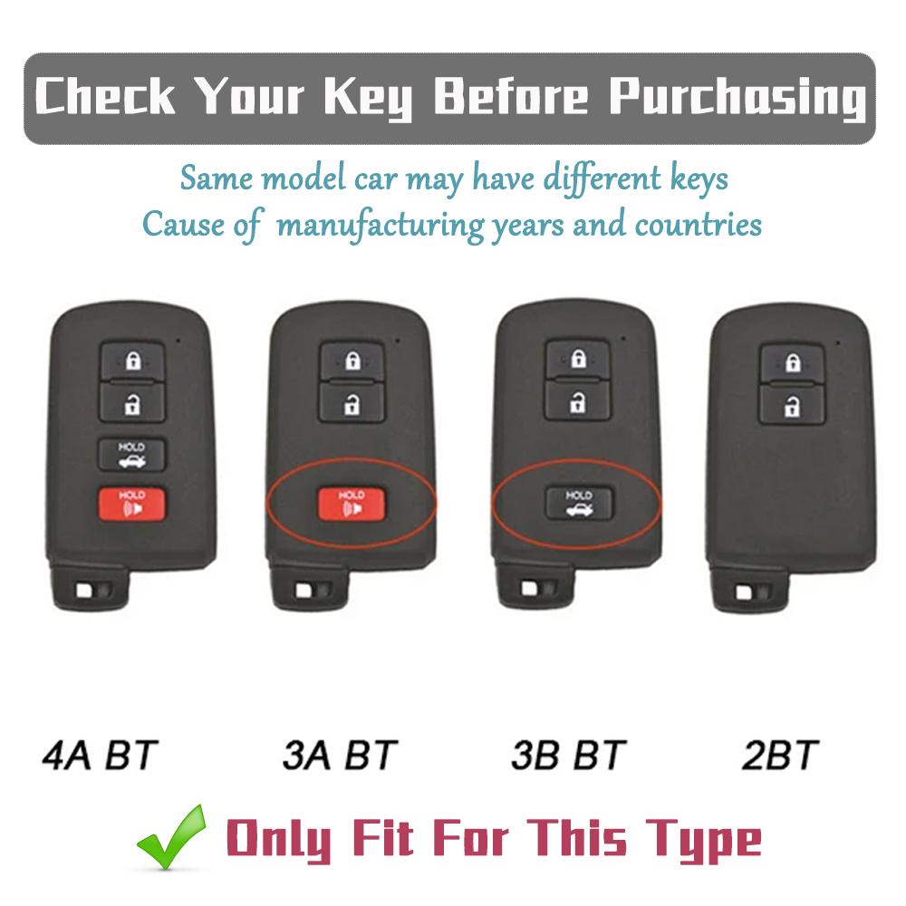 2/3/4 Buttons Anti-Scratch TPU Key Fob Cover for Toyota Camry RAV4 2012-2018 Key Holder Fit For Auris Hybrid Avalon Yaris Verso