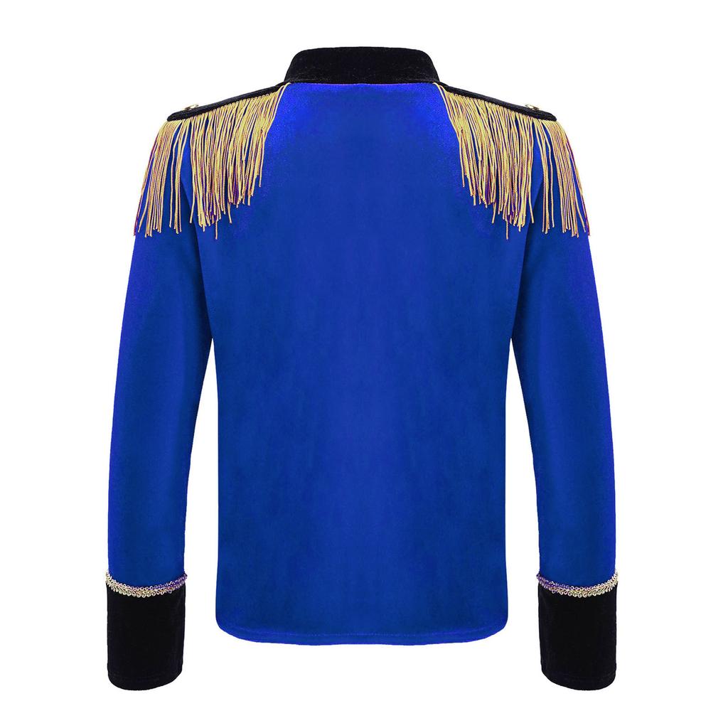 Haina Circ Baieti Uniforma Paza de Onoare Cosplay Maneci Lungi Ciciucuri Costum de Performance Topuri Jacheta