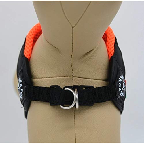 Tre Ponti Fibbia Adjustable Soft Mesh Harness for Dogs, Cushioned and Breathable (LTP123) (Size 4, Green)