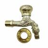 Bronze Keramik Ventilkern Drachen Armatur Bronze Oberfläche Geschnitzt Wandmontiert Eckventil Einzelkalt 4-Pin Schnittstelle Antiker Wasserhahn