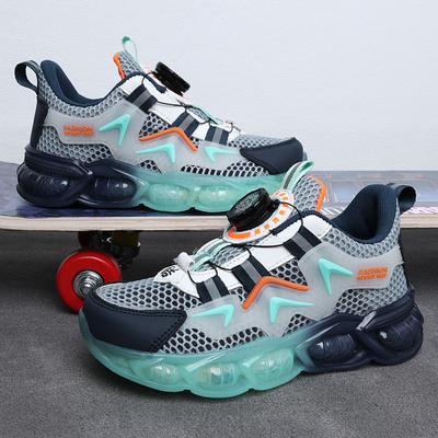 Kid Sneakers Sport Shoes for Boys Fashion Children Breathable Mesh Comfort Shoes Casual Walking Outdoor Running Shoes 28-39