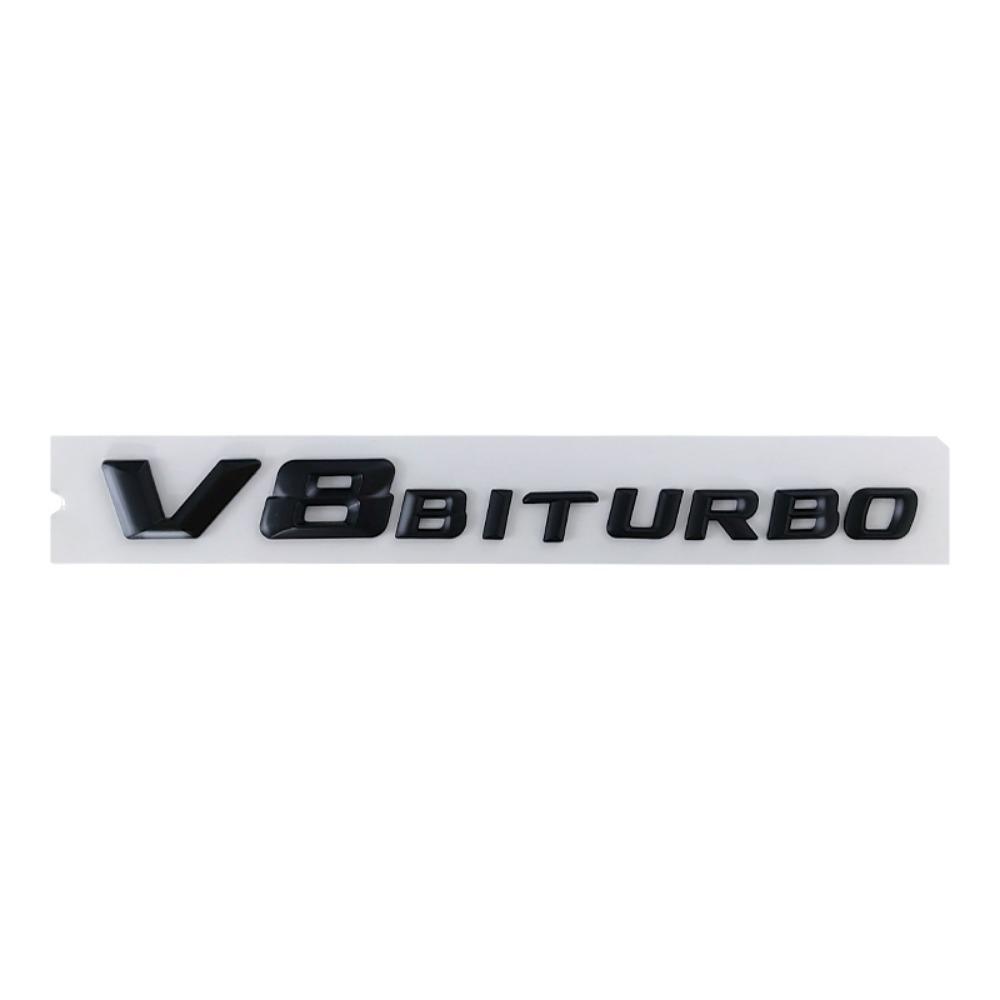 Autocollants 3D pour ailes de voiture, emblème V8 BITURBO, logo pour W463, W222, W204, W205, CLS, W218, C63S, W213, W212, accessoires